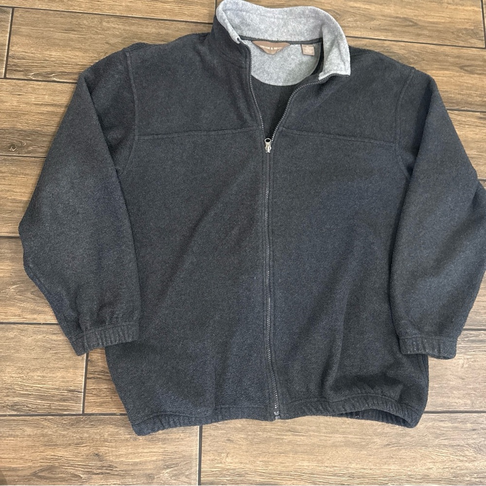 Vintage Taylor & Henry Jacket Size Extra Large XL Mens Gray Full Zip Sweatshirt